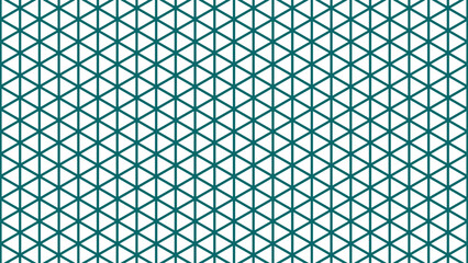 Abstract seamless geometric pattern with a dense tessellation of teal triangles on a clean white background, creating a modern and versatile digital design texture