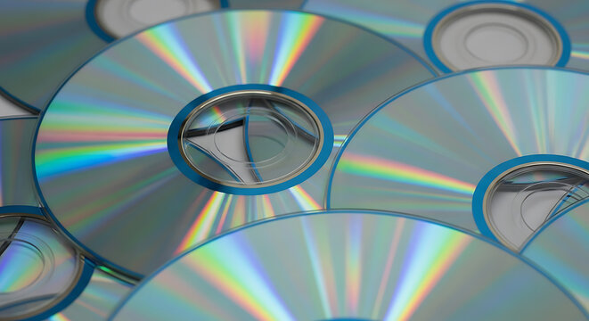 stack of cds