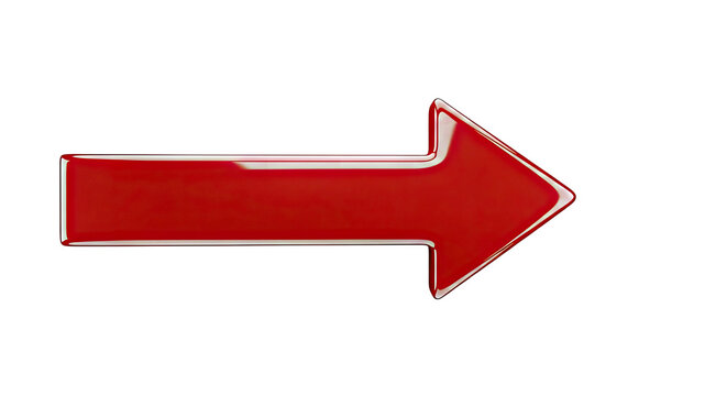 Shiny Red Arrow Pointing Right