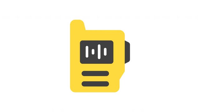 Walkie Talkie Radio Communication Motion Icon