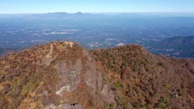 祖母山山頂のドローン空撮