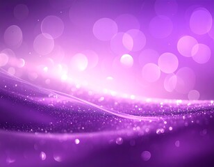 A vibrant, flowing abstract scene with shades of purple and pink, sparkling bokeh lights and a wavy, glittery effect