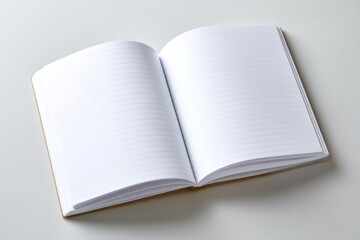 Empty Notebook with Single Bold Mark on Pages for Creative Writing Ideas