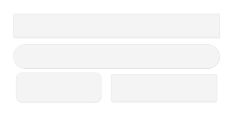 Obraz premium Frosted Glass Buttons and Bars Set, Glassmorphism UI Elements on Transparent Background