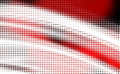 Red halftone overlay pattern background printing raster Grunge Dotted illustration Abstract illustration texture of dots gradient texture Vanishing polka dot Repeating dots grad