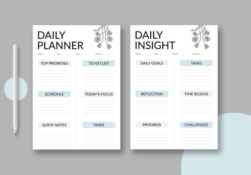 Planner Template Layout