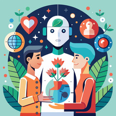 happy family with christmas tree and gifts