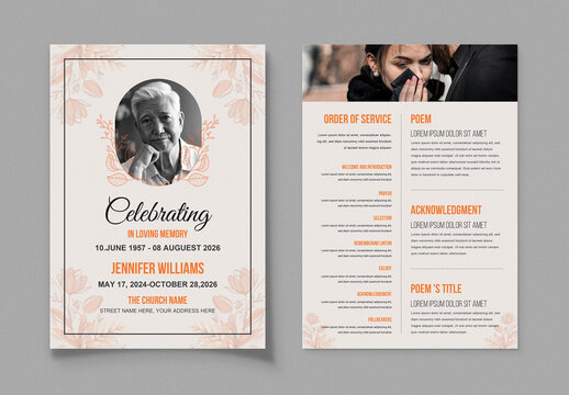 Funeral Program Template