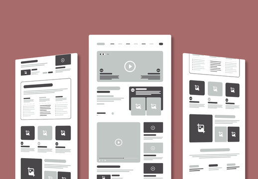 Wireframe Landing Page Design