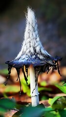 Closeup of Deadly Destroying Angel Mushroom.