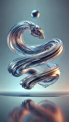 Liquid Metal Liquidmetallic Droplet Falls.