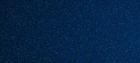 Digital technology background. Digital data square blue pattern pixel background © natrot