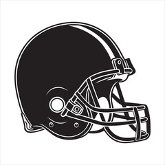 Fototapeta premium american football helmet silhouette 