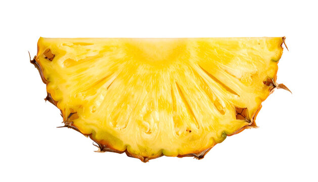 Close-up of a juicy, ripe, sliced tropical fruit, showcasing the intricate texture and vibrant yellow color against a black background