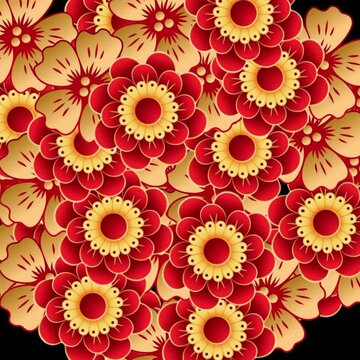 seamles flowers apear 