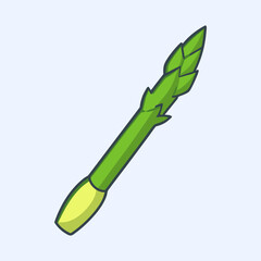 vector illustration of a asparagus