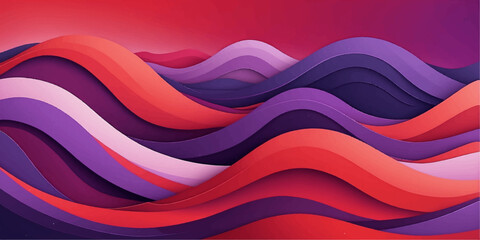 Fototapeta premium Abstract colorful wave background featuring a vector curve design with orange flow lines and swirl patterns for a modern web banner backdrop