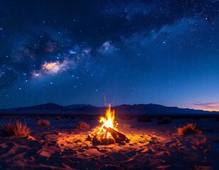  Serene Desert Landscape With