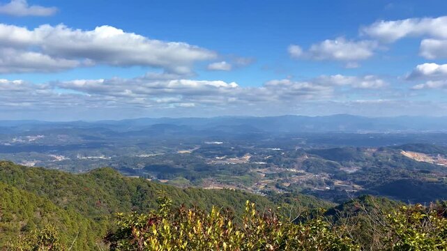 小岱山の七峰台からの眺望
