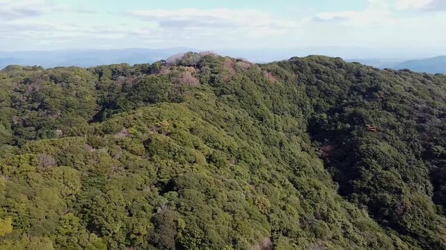 小岱山山頂のドローン空撮