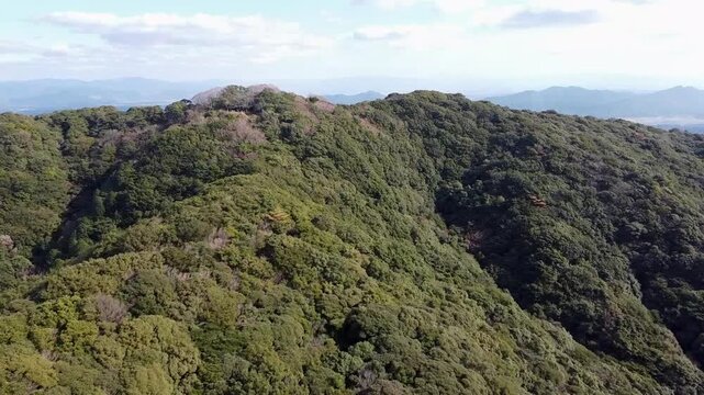 小岱山山頂のドローン空撮