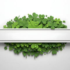 St Patricks Day Banner Shamrocks for St. Patrick's Day