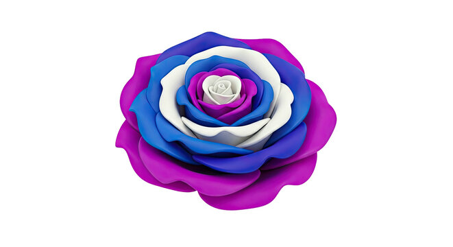 Bi Pride Rose