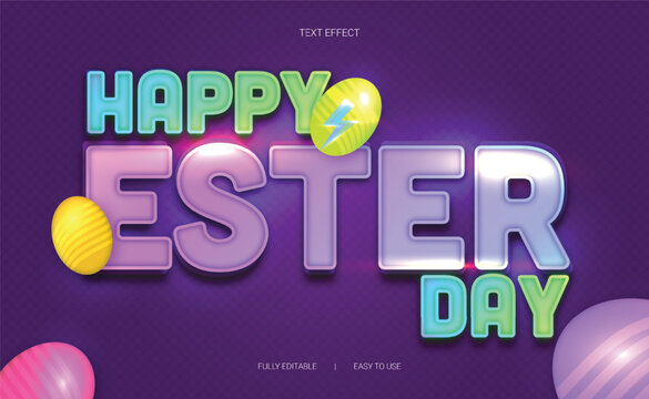 Happy ester Day Text Effect