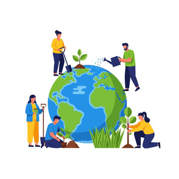 People Planting Trees Around the Globe for Environmental Protection and Sustainability