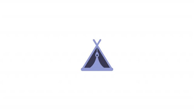 Camping tent icon
