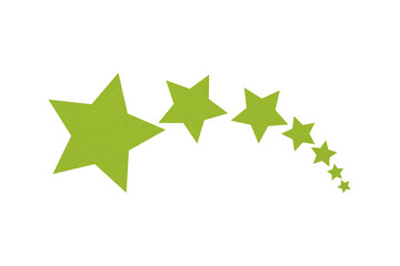 Obraz premium A light green star is situated on a transparent background.