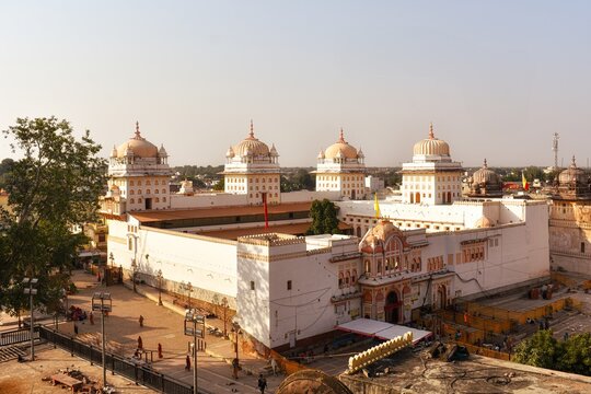 Ram Raja Temple at Orchha in Madhya Pradesh, India.
