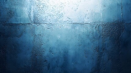 Obraz premium Dark Blue Moody Concrete Wall Texture with Dramatic Light and Rough Industrial Stucco Surface Background