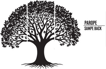 abstract Tree of Life roots silhouette representing growth, balance, connection, strength, and spiritual harmony.