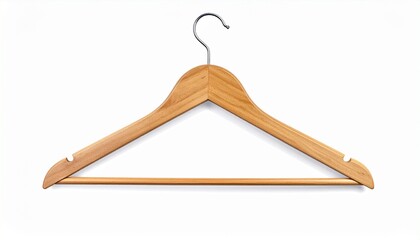 Wooden Clothes Hanger with Metal Hook