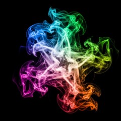 Fototapeta premium Colorful Smoke Flow Abstract