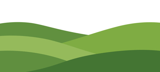 Obraz premium Vector illustration of hill landscape