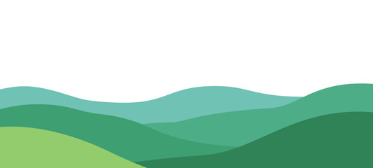 Obraz premium vector illustration of a mountain landscape