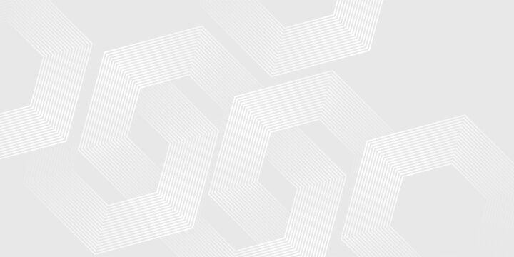 Grey abstract background with white lines. Geometric stripe line art design. Minimal lines pattern. Modern futuristic concept. Suit for presentation, cover, banner, website, business