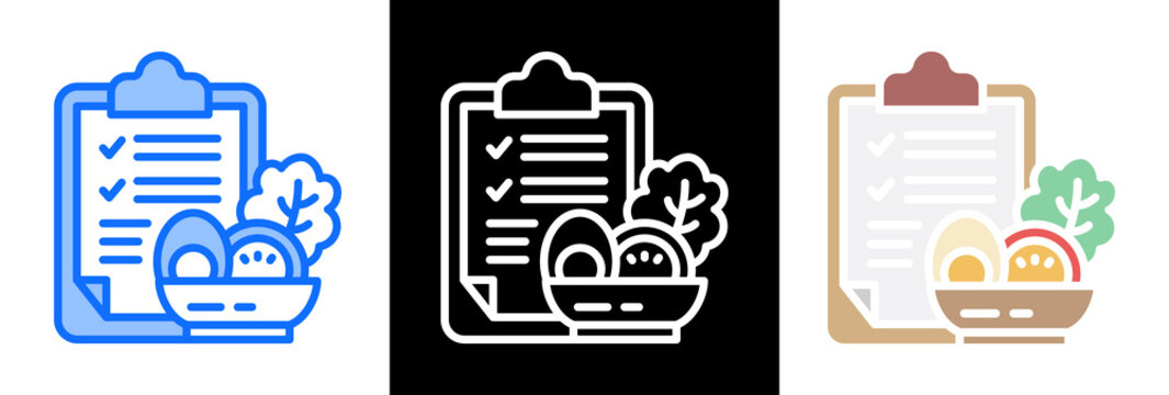 Healthy Diet Plan triplestyle icon