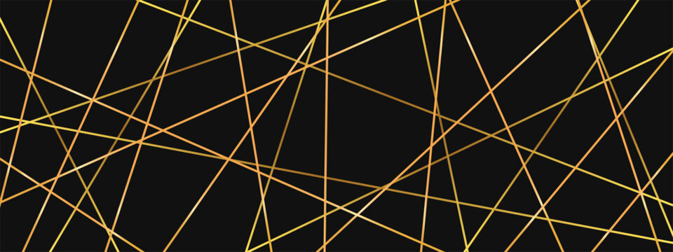Diagonal stripe pattern with luxury gold chaotic lines. Modern linear bg.