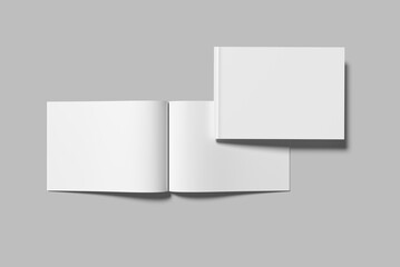 A5 Magazine Blank Mockup 3d