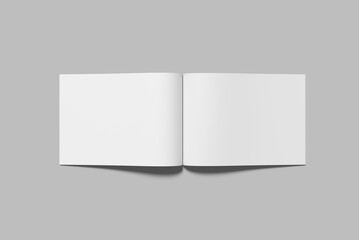 A5 Magazine Blank Mockup 3d