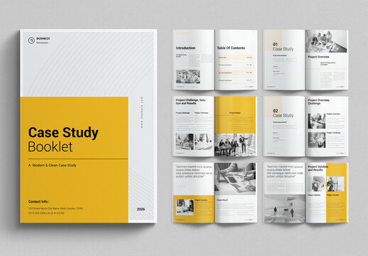 Case Study Booklet Template