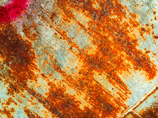 Rust iron rusty steel background old sheet brown orange color effect weathered wall floor rough...