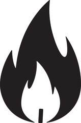 Candle Flame Silhouette