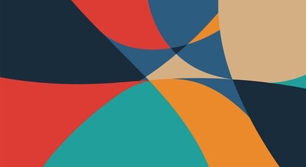 Colorful abstract background vibrant geometric shapes dynamic design elements.