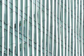 Fragment of the facade of a modern building. Geometric patterns. Beautiful background