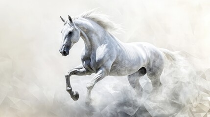 Fototapeta premium Happy new year background design,Chinese New Year2026,Year of the Horse with Golden Rearing Horses and Traditional,Lunar new year,Chinese New Year.