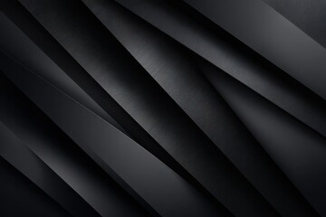 Obraz premium Black abstract banner background showcasing layers of deep black fabric with intricate textures and folds creating a modern, elegant design suitable for various artistic and promotional applications